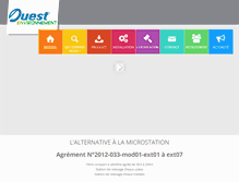 Tablet Screenshot of ouestenvironnement.com